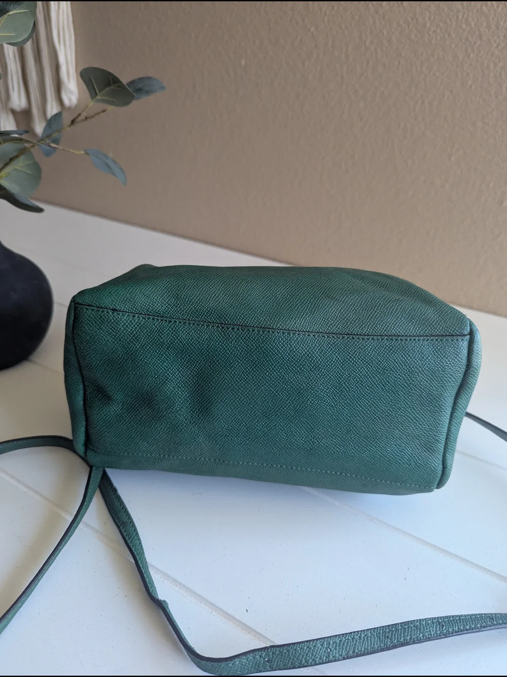Coach crossgrain leather